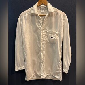 Royal Highnies White Original Lounge Top Sleeping Shirt Pajamas XS Pima Cotton